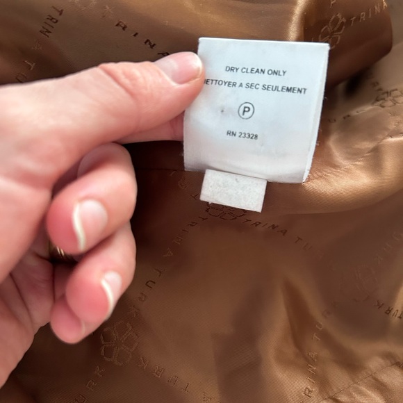 Trina Turk Wool brown tan women’s mid length pea coat size 4! - Picture 14 of 16